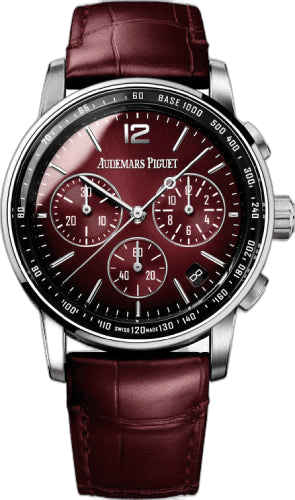 Audemars Piguet Code 11.59 Chronograph White Gold — Burgundy Dial | Ref. 26393BC.OO.A068CR.01