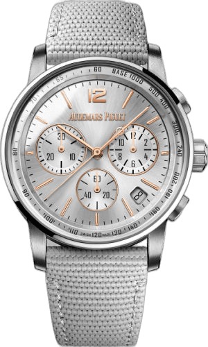Audemars Piguet Code 11.59 Rose Gold — Grey Chronograph Dial on Rubber | Ref. 26393CR.OO.A008KB.01