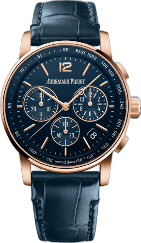 Audemars Piguet Code 11.59 Rose Gold — Blue Lacquer Chronograph Dial | Ref. 26393OR.OO.A321CR.01