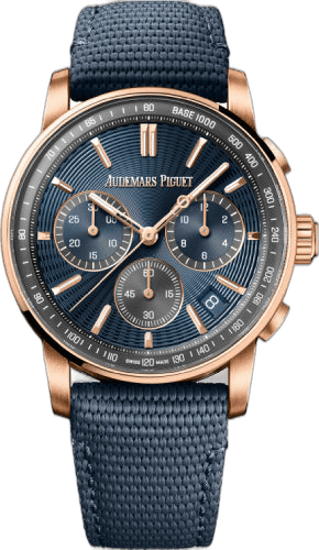 Audemars Piguet Code 11.59 Chronograph Rose Gold — Green Dial, Rubber Strap | Ref. 26393OR.OO.A348KB.01