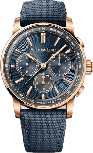 Audemars Piguet Code 11.59 Rose Gold — Blue Dial Chronograph | Ref. 26393OR.OO.A348KB.01