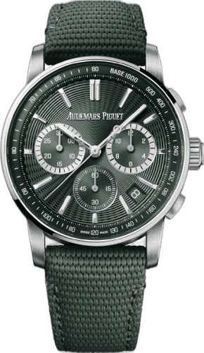 Audemars Piguet Code 11.59 Steel Chronograph — Green Lacquer Dial | Ref. 26393ST.OO.A056KB.01