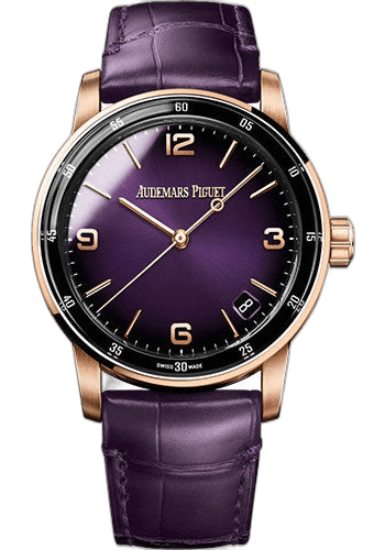 Audemars Piguet Code 11.59 Rose Gold — Lacquered Purple Dial | Ref. 15210OR.OO.A616CR.01