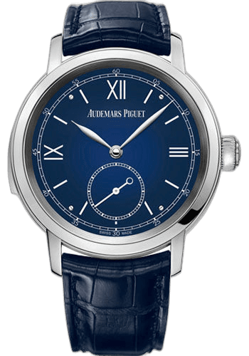 Audemars Piguet Jules Audemars Platinum — Smoked Blue Enamel Minute Repeater | Ref. 26590PT.OO.D028CR.01