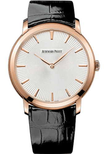 Audemars Piguet Jules Audemars Rose Gold — Silver Extra-Thin | Ref. 15180OR.OO.A102CR.01