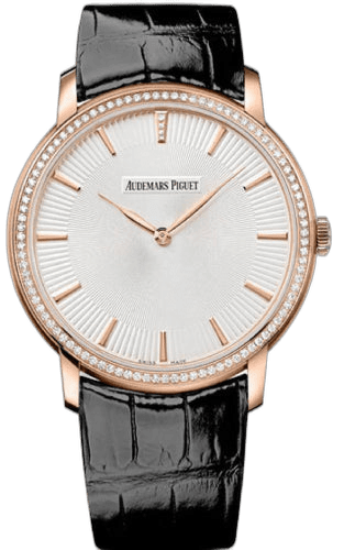 Audemars Piguet Jules Audemars Extra-Thin Rose Gold & Diamonds — Silver Dial | Ref. 15182OR.ZZ.A102CR.01