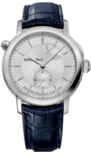 Audemars Piguet Jules Audemars Grande Sonnerie Carillon Platinum — Silver Guilloché Index Dial | Ref. 26344PT.OO.D028CR.01