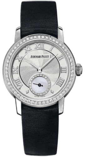 Audemars Piguet Jules Audemars Small Seconds White Gold & Diamonds — Silver Roman Dial | Ref. 77228BC.ZZ.A001MR.01