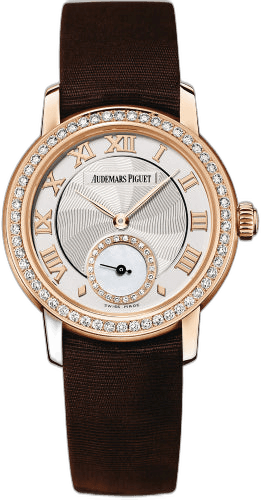 Audemars Piguet Jules Audemars Small Seconds Rose Gold/Diamonds — Silver Roman Dial | Ref. 77228OR.ZZ.A082MR.01