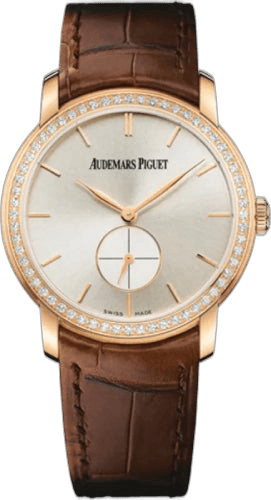 Audemars Piguet Jules Audemars Small Seconds Rose Gold & Diamonds — Silver Index | Ref. 77239OR.ZZ.A088CR.01