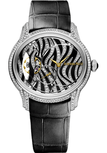 Audemars Piguet Millenary White Gold — Diamond & Onyx Zebra Dial | Ref. 77249BC.ZZ.A102CR.01