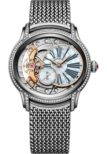Audemars Piguet Millenary White Gold — Mother-of-Pearl Off-Centre Dial, Diamond Bezel | Ref. 77247BC.ZZ.1272BC.01
