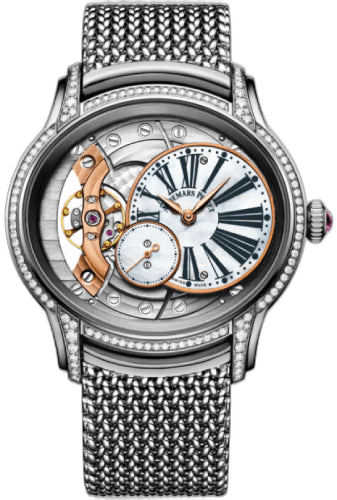 Audemars Piguet Millenary Hand-Wound White Gold & Diamonds — Mother-of-Pearl Roman Dial | Ref. 77247BC.ZZ.1272BC.01