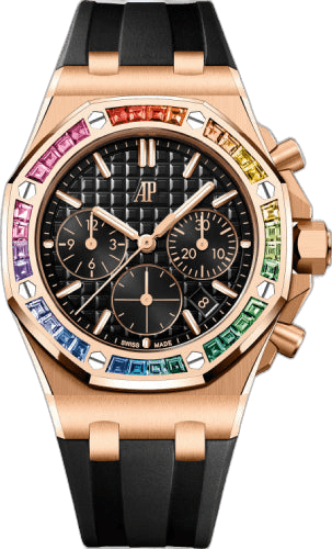 Audemars Piguet Offshore Rose Gold — Petite Tapisserie Black Dial | Ref. 26236OR.YY.D002CA.01
