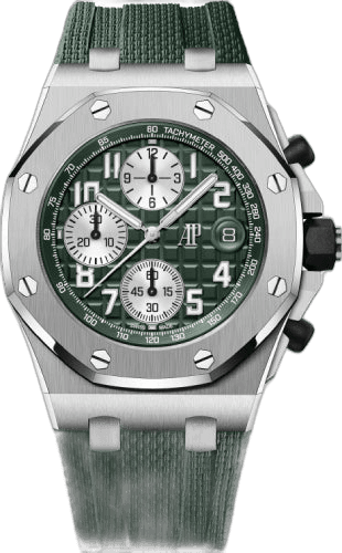 Audemars Piguet Offshore Selfwinding Chronograph Titanium — Mega Tapisserie Green Dial | Ref. 26238TI.OO.A056CA.01