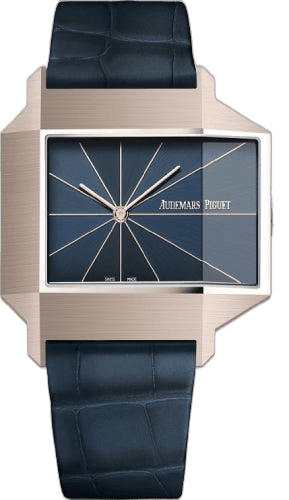 Audemars Piguet Remaster Sand Gold — Blue Dial Alligator Leather | Ref. 15240SG.OO.A347CR.01