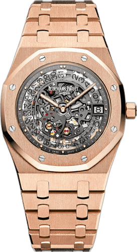 Audemars Piguet Royal Oak Rose Gold — Extra-Thin Openworked Skeleton Dial, Jumbo 39mm | Ref. 15204OR.OO.1240OR.01