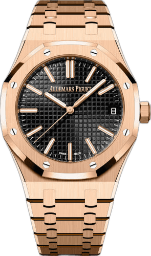 Audemars Piguet Royal Oak 50th Anniversary Rose Gold — Black Grande Tapisserie Dial 41mm | Ref. 15510OR.OO.1320OR.02