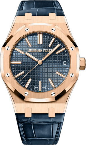 Audemars Piguet Royal Oak 41mm Rose Gold 50th Anniversary — Blue Grande Tapisserie Dial | Ref. 15510ST.OO.1320ST.01