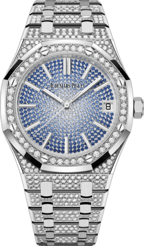 Audemars Piguet Royal Oak White Gold & Diamonds — Blue Dial 50th Anniversary | Ref. 15512BC.ZZ.1322BC.01