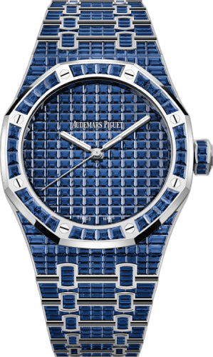 Audemars Piguet Royal Oak White Gold & Blue Sapphire — Vivid Blue Dial | Ref. 15514BC.SS.1284BC.01