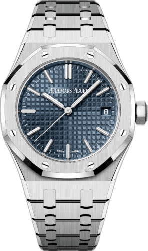 Audemars Piguet Royal Oak Steel — Blue Grande Tapisserie Dial | Ref. 15550ST.OO.1356ST.06