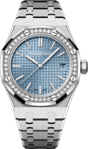 Audemars Piguet Royal Oak Steel Diamond Bezel — Grande Tapisserie Blue Dial | Ref. 15551ST.ZZ.1356ST.04