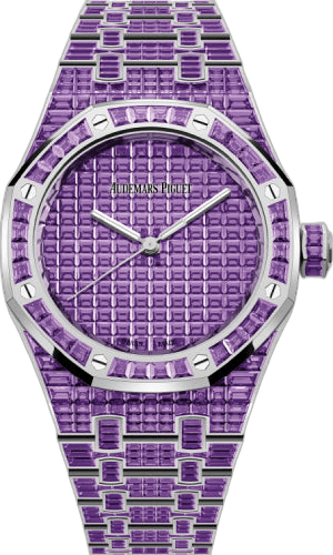 Audemars Piguet Royal Oak 50th Anniversary White Gold Gem-Set — Purple Amethyst Dial | Ref. 15554BC.AY.1274BC.01