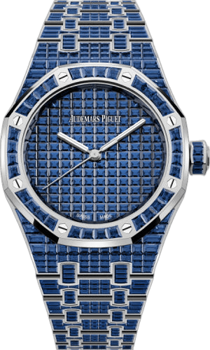 Audemars Piguet Royal Oak White Gold/Gem Stone — Blue Sapphire Dial | Ref. 15554BC.SS.1274BC.01