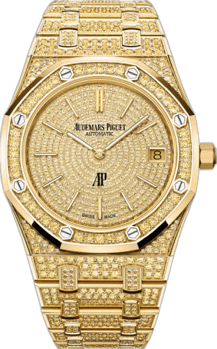 Audemars Piguet Royal Oak Jumbo Extra-Thin White Gold & Diamonds — Diamond-Set Bracelet | Ref. 16202BC.ZZ.1241BC.01