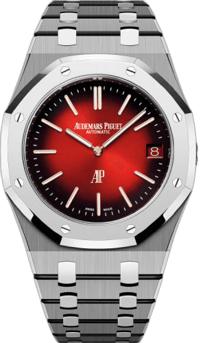 Audemars Piguet Royal Oak Jumbo Extra-Thin Titanium BMG — Burgundy Dial | Ref. 16202XT.OO.1240XT.01