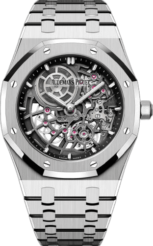 Audemars Piguet Royal Oak White Gold — Openworked Skeleton Dial, 39mm Jumbo Extra-Thin | Ref. 16204BC.OO.1240BC.01