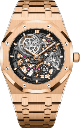 Audemars Piguet Royal Oak Jumbo Extra-Thin — Openworked Skeleton Dial in Rose Gold, 39mm | Ref. 16204OR.OO.1240OR.03