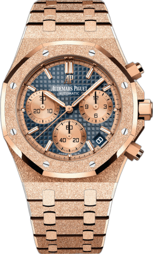 Audemars Piguet Royal Oak Rose Gold — Petite Tapisserie Blue Dial | Ref. 26239OR.GG.1224OR.01