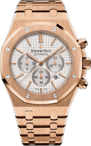 Audemars Piguet Royal Oak Rose Gold — Silver Grande Tapisserie Chronograph Dial | Ref. 26320OR.OO.1220OR.02