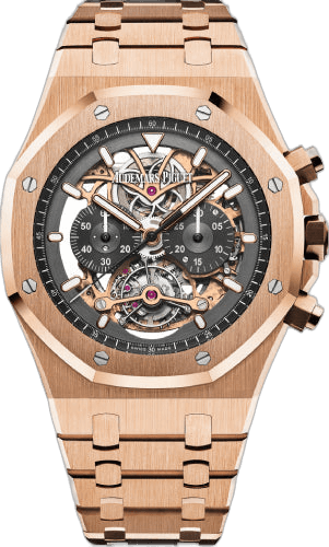 Audemars Piguet Royal Oak Rose Gold — Openworked Skeleton Tourbillon Chronograph | Ref. 26347OR.OO.1205OR.01