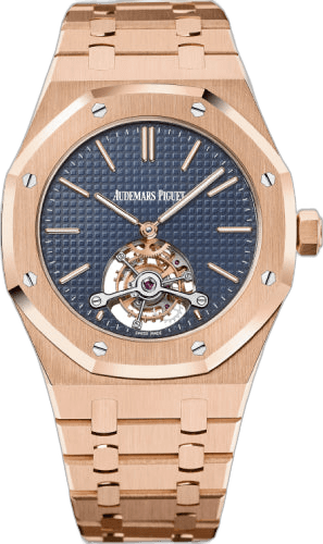 Audemars Piguet Royal Oak Flying Tourbillon Rose Gold — Midnight Blue Mega Tapisserie | Ref. 26510OR.OO.1220OR.01