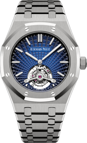 Audemars Piguet Royal Oak Tourbillon Extra-Thin Titanium — Tapisserie Evolutive Blue Dial | Ref. 26522TI.OO.1220TI.01