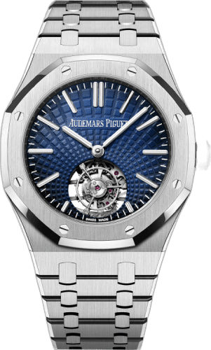 Audemars Piguet Royal Oak Flying Tourbillon — Tapisserie Evolutive Blue Dial in Steel, 41mm | Ref. 26530ST.OO.1220ST.01