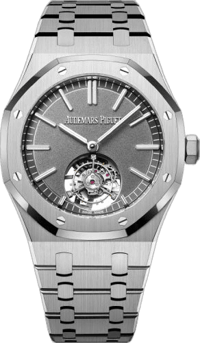 Audemars Piguet Royal Oak Selfwinding Flying Tourbillon Titanium — Slate Grey Grande Tapisserie Dial | Ref. 26530TI.OO.1220TI.01