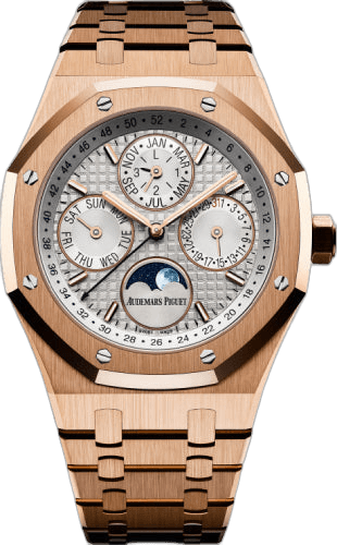 Audemars Piguet Royal Oak Perpetual Calendar Rose Gold — Silver Index Dial | Ref. 26574OR.OO.1220OR.01