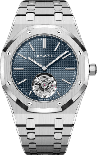 Audemars Piguet Royal Oak Steel — Petite Tapisserie Blue Dial 50th Anniversary | Ref. 26670ST.OO.1240ST.01