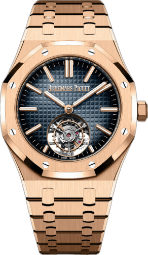 Audemars Piguet Royal Oak Flying Tourbillon Rose Gold — Grande Tapisserie Blue Dial | Ref. 26730OR.OO.1320OR.02