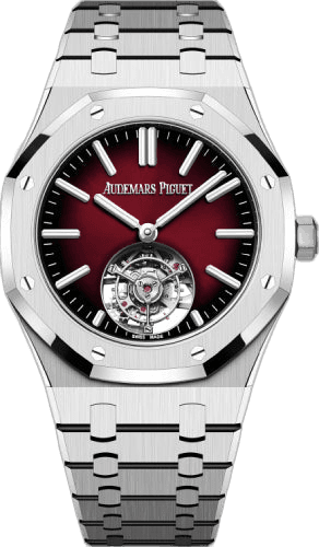 Audemars Piguet Royal Oak Steel — Burgundy Dial, Flying Tourbillon 41mm | Ref. 26730ST.OO.1320ST.05