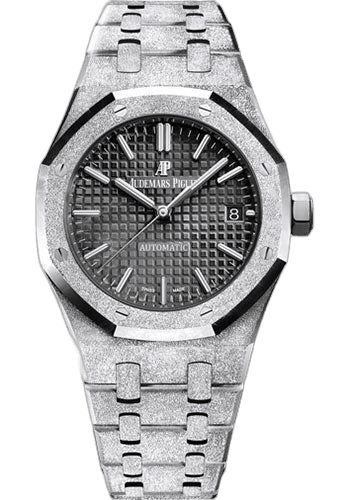 Audemars Piguet Royal Oak Frosted Gold White Gold — Black Grande Tapisserie Dial | Ref. 15454BC.GG.1259BC.03
