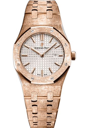 Audemars Piguet Royal Oak Frosted Gold Rose Gold — Silver Grande Tapisserie Dial | Ref. 67653OR.GG.1263OR.01