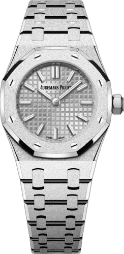 Audemars Piguet Royal Oak 23mm White Gold — White Gold-Toned Hammered Dial | Ref. 67630BC.GG.1312BC.01