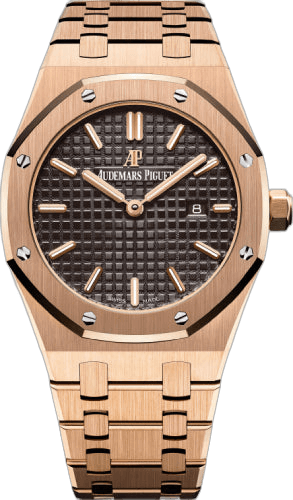 Audemars Piguet Royal Oak Rose Gold — Chocolate Brown Grande Tapisserie Dial | Ref. 67650OR.OO.1261OR.01