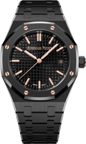 Audemars Piguet Royal Oak Ceramic — Black Grande Tapisserie Dial 34mm | Ref. 77350CE.OO.1266CE.03.A