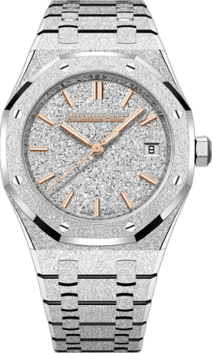 Audemars Piguet Royal Oak White Gold — Frosted Gold Rhodium Dial 34mm Ladies | Ref. 77450BC.GG.1361BC.01